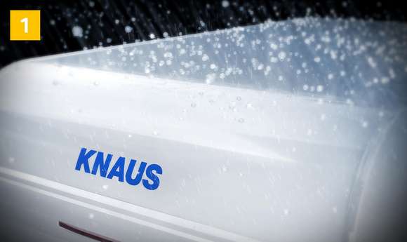 KNAUS Wohnwagen mit dem Robusten High-Strength GFK-Dach