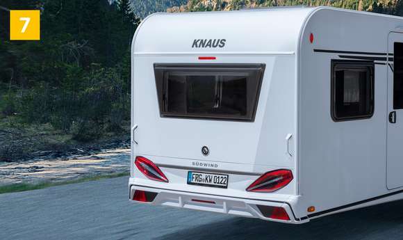 FoldXpand Heckkonstruktion der KNAUS Wohnwagen